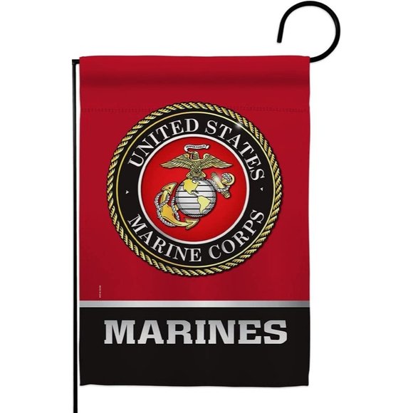 Other - Marine Corps Garden Flag Double Sided Military Outdoor Decorations 18" x 13"